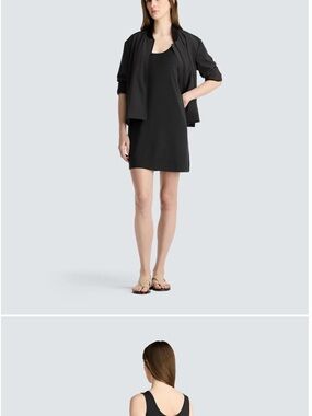 UNBOUND MERINO.   charcoal  Tank Dress medium. 
lovely NWT